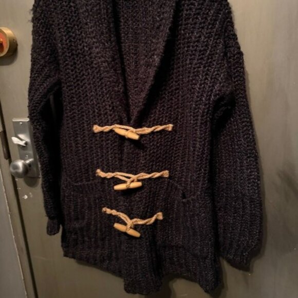 Denim & Supply Ralph Lauren Chunky Knit Wood Toggle Sweater Cardigan - Picture 10 of 16